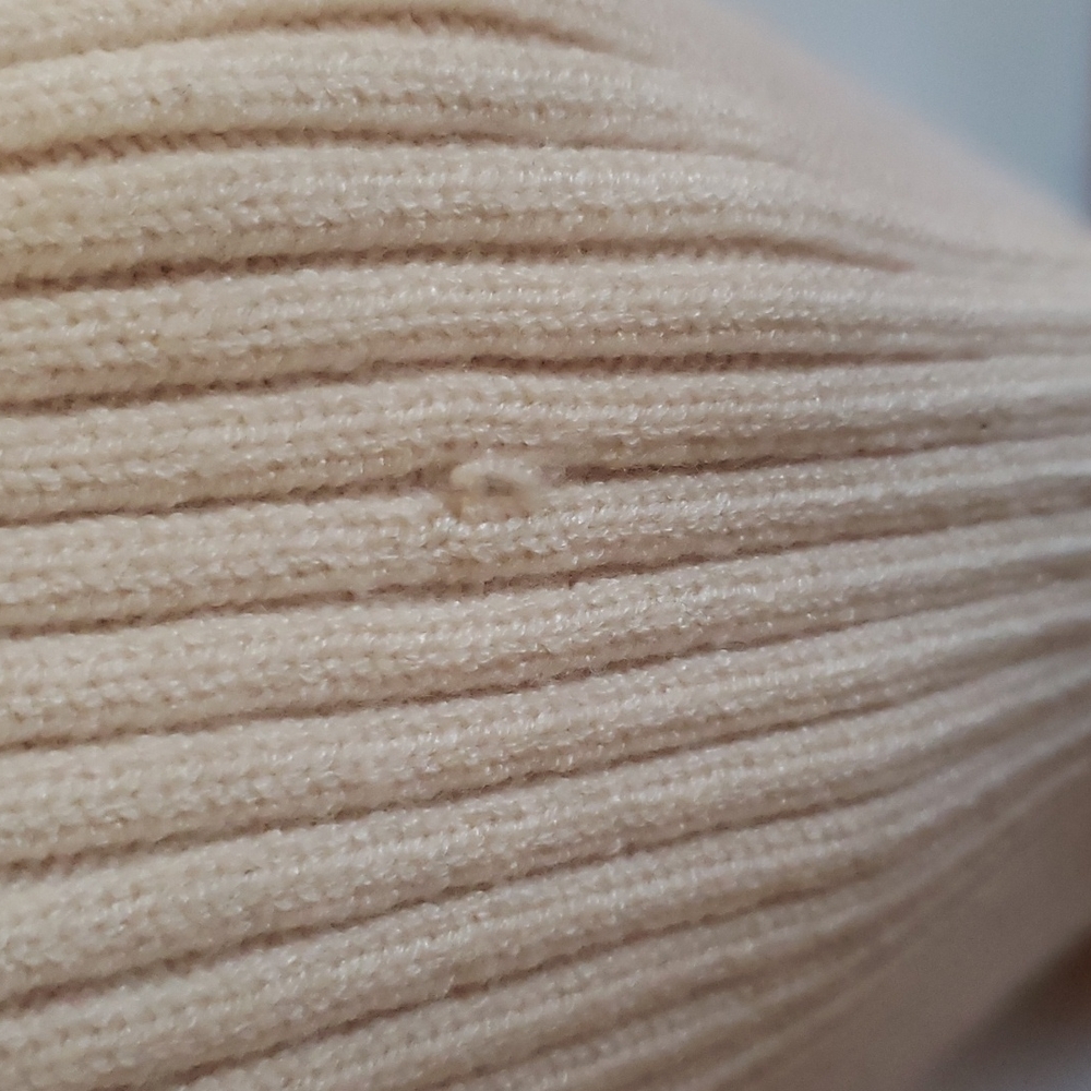 Zara Ribbed Knit Top Ecru - Picture 5 of 5